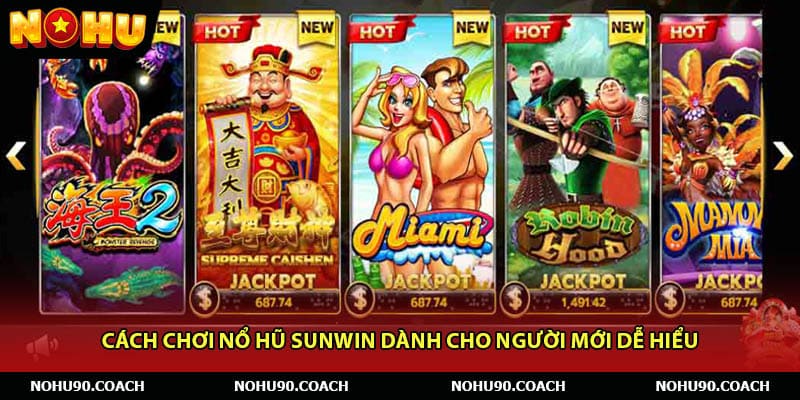 Cách chơi nổ hũ Sunwin dành cho người mới dễ hiểu 